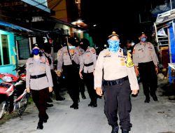 Kota Tarempa Dijaga Ketat, Satgas Aman Nusa 2 Polres Anambas Lakukan Patroli