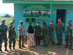 Kerja Nyata, Koramil 04 Letung Rehab Rumah Petani Aren di HUT Kodam I BB ke – 70.