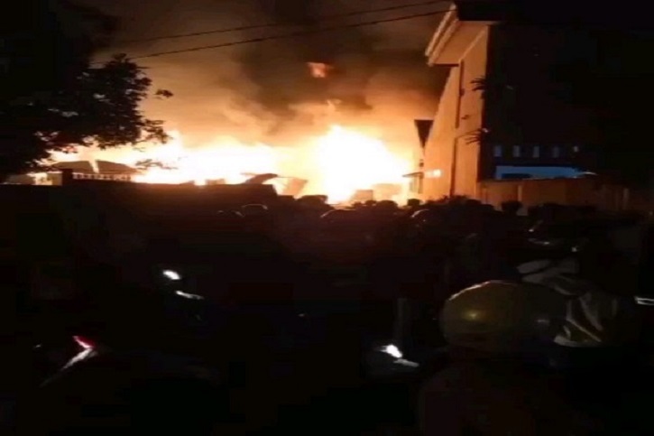 Gudang Rotan Simpang Selayang di Medan Ludes Terbakar