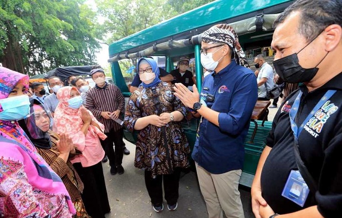 Menparekraf Sandiaga Uno Buka Tempat Wisata Pasar Budaya Sangiran