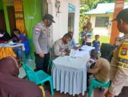 Vaksinasi Keliling Polres Anambas Terus Bergerak, Menyisir ke Desa Pesisir Timur.