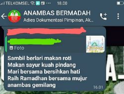 Arpandi Apresiasi Warga WA Group Anambas Bermadah