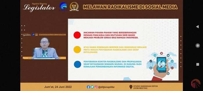 Anggota Komisi I DPR Sebut Radikalisme di Medsos Tidak Boleh Dibiarkan