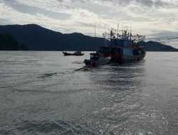 Laka Laut di Perairan Anambas, Pompong Nelayan Air Biru Tenggelam.