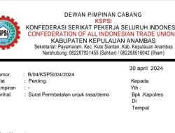 SPSI Anambas Keluarkan Surat Batal Demo