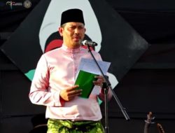 Sekda Anambas Menyapa Seluruh Tamu Undangan di Pesermian KEN FPM 2024